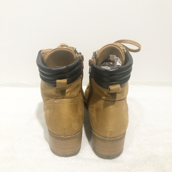 Soda faux suede lace and side zip bootie. - Picture 5 of 6